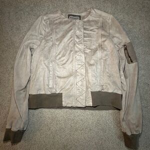 Marrakech Bomber Jacket - Women’s Size Small - Light Tan